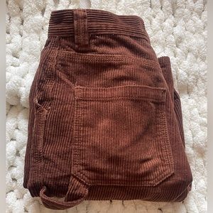 Brown Corduroy Carpenter Pants